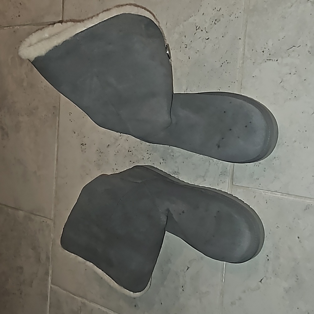 Gray women's boots
